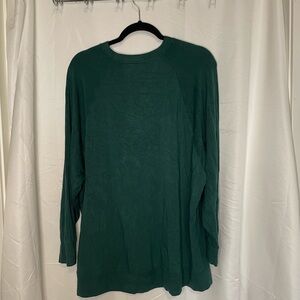 Soma/ dark green wknd long sleeve scoop neck top​​​​​​​​​​
